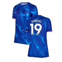 Camisa de Futebol Chelsea Jadon Sancho #19 Equipamento Principal Mulheres 2024-25 Manga Curta